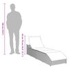 vidaXL Chaise longue pliante coussin et rangement gris résine tressée