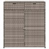 vidaXL Armoire de rangement de jardin gris 105x55x113cm r&eacute;sine tress&eacute;e