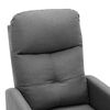 vidaXL Fauteuil inclinable &eacute;lectrique gris clair tissu
