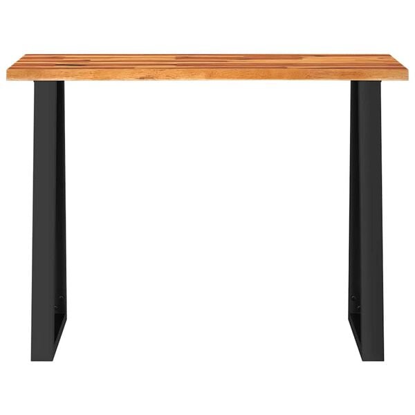 vidaXL Table console &agrave; live edge 110x35x80 cm bois d'acacia solide