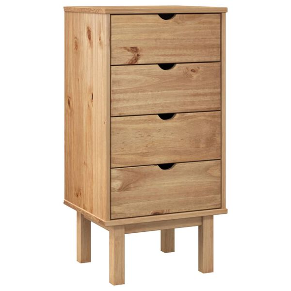vidaXL Commode OTTA 45x39x90 cm bois de pin massif