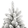 vidaXL Sapin de No&euml;l artificiel &agrave; charni&egrave;res avec neige floqu&eacute;e 180 cm