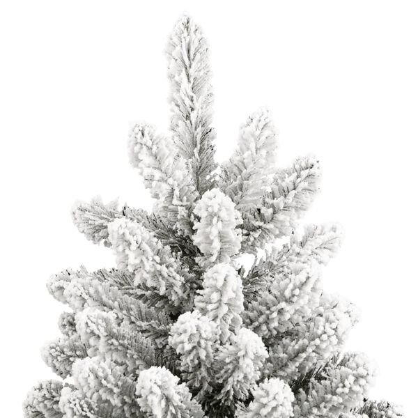 vidaXL Sapin de No&euml;l artificiel &agrave; charni&egrave;res avec neige floqu&eacute;e 180 cm