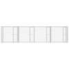 vidaXL Cage pour chien Argent 800 x 200 x 200 cm Acier galvanisé