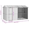 vidaXL Cage pour oiseaux Anthracite 430 x 208 x 247 cm Acier galvanisé