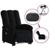 vidaXL Fauteuil inclinable de massage &eacute;lectrique noir tissu