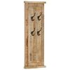 vidaXL Porte-manteaux 2 pcs Bois massif de manguier 38x100 cm