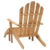 vidaXL Chaise Adirondack avec repose-pied bois de teck solide