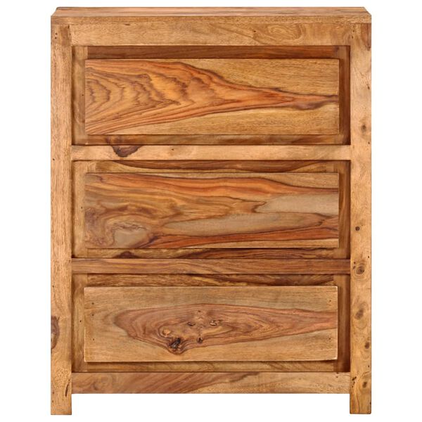 vidaXL Armoire &agrave; tiroirs 60x33x75 cm Bois d'acacia massif
