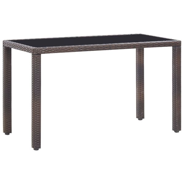 vidaXL Ensemble &agrave; manger d'ext&eacute;rieur 5pcs avec coussins R&eacute;sine tress&eacute;e