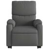 vidaXL Fauteuil inclinable de massage gris fonc&eacute; tissu