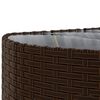 vidaXL Salon de jardin avec coussins 9 pcs marron r&eacute;sine tress&eacute;e