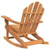vidaXL Chaises &agrave; bascule de jardin lot de 2 Adirondack teck solide