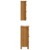 vidaXL Ensemble de meubles de salle de bain 3 pcs bois de pin massif