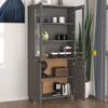 vidaXL Buffet HAMAR Bois massif de pin Gris clair