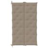 vidaXL Coussin de banc de jardin taupe 180x(50+50)x7 cm tissu oxford
