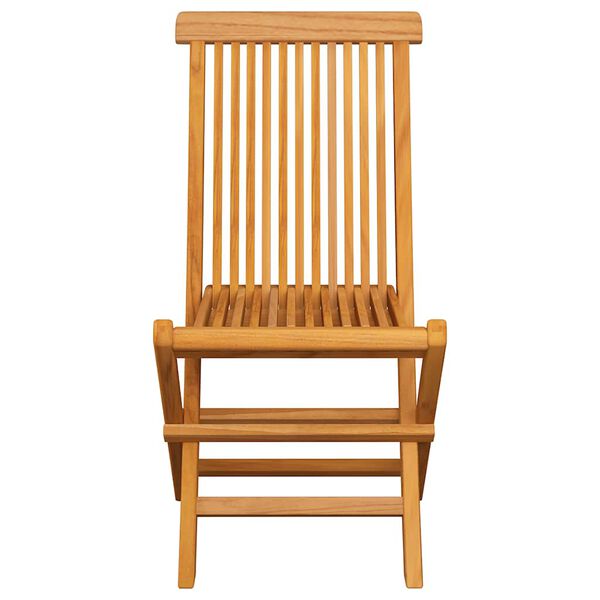 vidaXL Chaises de jardin et coussins cr&egrave;me lot de 8 Bois teck massif