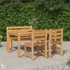 vidaXL Ensemble &agrave; manger de jardin 4 pcs Bois de teck massif