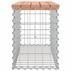 vidaXL Banc jardin design gabion 83x31,5x42 cm bois massif de douglas