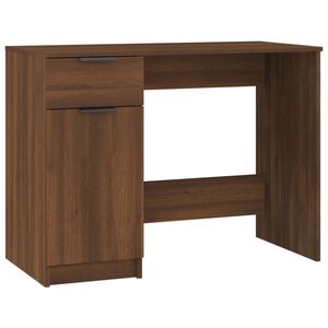 vidaXL Bureau Chêne marron 100x50x75 cm Bois d'ingénierie