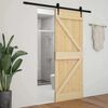 vidaXL Porte NARVIK Naturel 80 x 210 cm Bois de pin massif