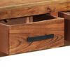 vidaXL Buffet avec 3 tiroirs 110x30x80 cm Bois d'acacia massif
