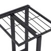 vidaXL Support pour plantes 5 niveaux 43x22x98 cm Noir M&eacute;tal