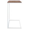 vidaXL Table d'appoint Blanc 55x35x66 cm Bois d'ing&eacute;nierie