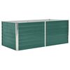 vidaXL Jardinière 160 x 80 x 45 cm Acier galvanisé Vert