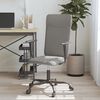 vidaXL Chaise de bureau r&eacute;glable en hauteur gris fonc&eacute; tissu