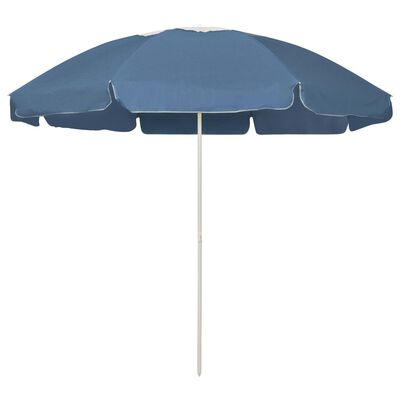 vidaXL Parasol de plage bleu 240 cm