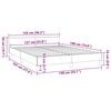 vidaXL Cadre de lit sans matelas noir similicuir