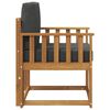vidaXL Canap&eacute; d&rsquo;ext&eacute;rieur Bois d'acacia massif et polyester Naturel