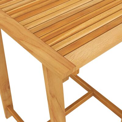 vidaXL Table de bar de jardin 70x70x104 cm Bois d'acacia massif