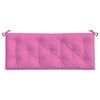 vidaXL Coussins de banc de jardin lot de 2 rose 120x50x7 cm tissu