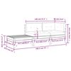 vidaXL Salon de jardin 3 pcs avec coussins gris Bois de pin massif