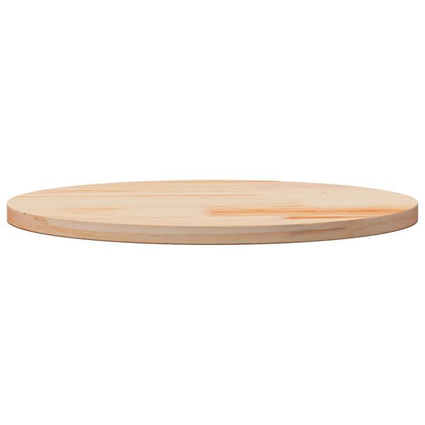 vidaXL Dessus de table &Oslash;50x2,5 cm Bois de pin massif