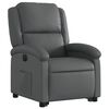 vidaXL Fauteuil inclinable &eacute;lectrique gris similicuir