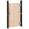 vidaXL Portes de cuisine d'extérieur noir 50x9x82cm bois de pin massif