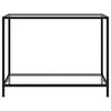 vidaXL Table console Transparent 100x35x75 cm Verre trempé