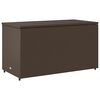 vidaXL Armoire de rangement jardin marron 110x55x60,5cm r&eacute;sine tress&eacute;e