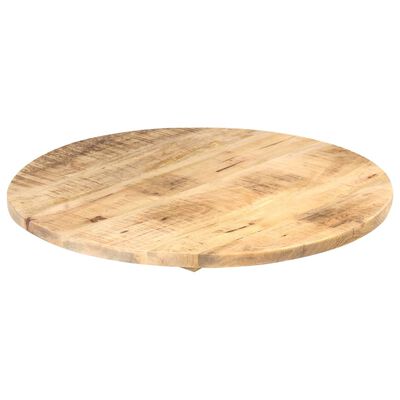 vidaXL Dessus de table Ø60x(2,5-2,7) cm bois de manguier massif