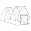 vidaXL Cage pour poules argent&eacute; 300x105x120 cm acier galvanis&eacute;