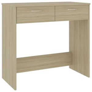 vidaXL Bureau Ch&ecirc;ne Sonoma 80x40x75 cm Agglom&eacute;r&eacute;