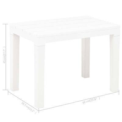 vidaXL Bancs de jardin lot de 2 Blanc Plastique