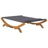 vidaXL Lit de repos ext&eacute;rieur 165x188,5x46 cm Bois courb&eacute; Anthracite
