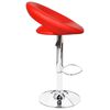 vidaXL Tabourets de bar lot de 2 rouge similicuir