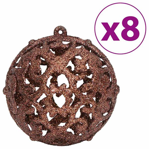 vidaXL Boules de No&euml;l 100 pcs marron 3 / 4 / 6 cm