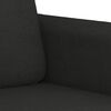 vidaXL Ensemble de canap&eacute;s 2 pcs avec coussins Noir Tissu