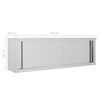 vidaXL Armoire de cuisine avec portes coulissantes 150x40x50 cm Inox